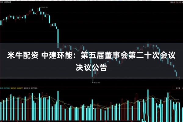 米牛配资 中建环能：第五届董事会第二十次会议决议公告
