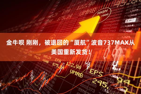 金牛呗 刚刚，被退回的“厦航”波音737MAX从美国重新发货！