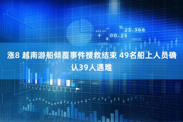 涨8 越南游船倾覆事件搜救结束 49名船上人员确认39人遇难