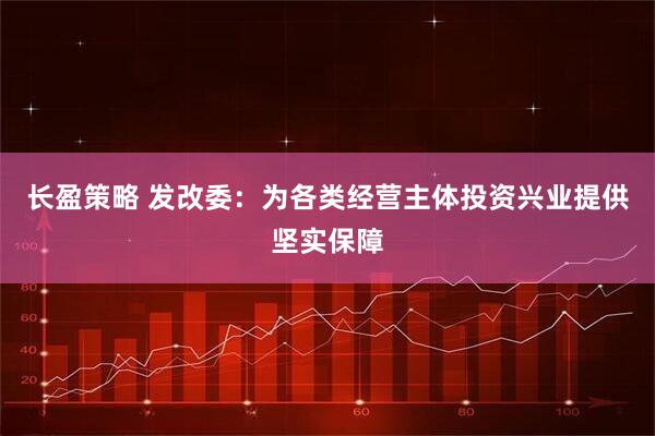 长盈策略 发改委：为各类经营主体投资兴业提供坚实保障